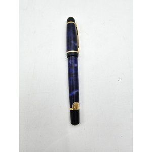 Elegant Blue and Black Fountain Pen